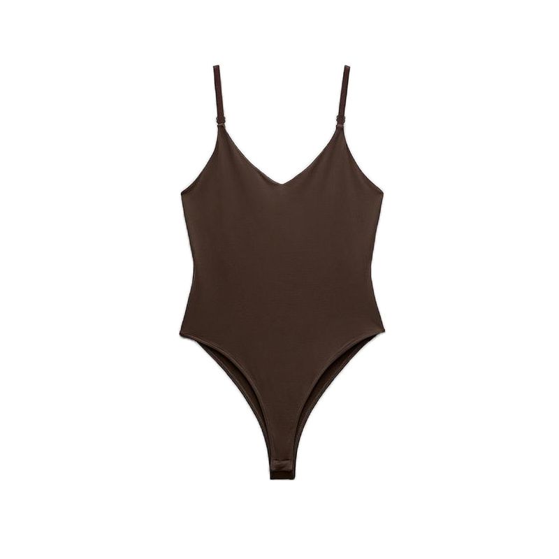 Spring New Arrival Fashion Wind Sexy Camisole Pure Color Bottoming Vest Nylon Jumpsuit 5039322