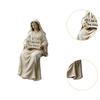 Jesus Statue Figurine Handmade Resin Sculpture with " You Always" Sign for Car Dashboard