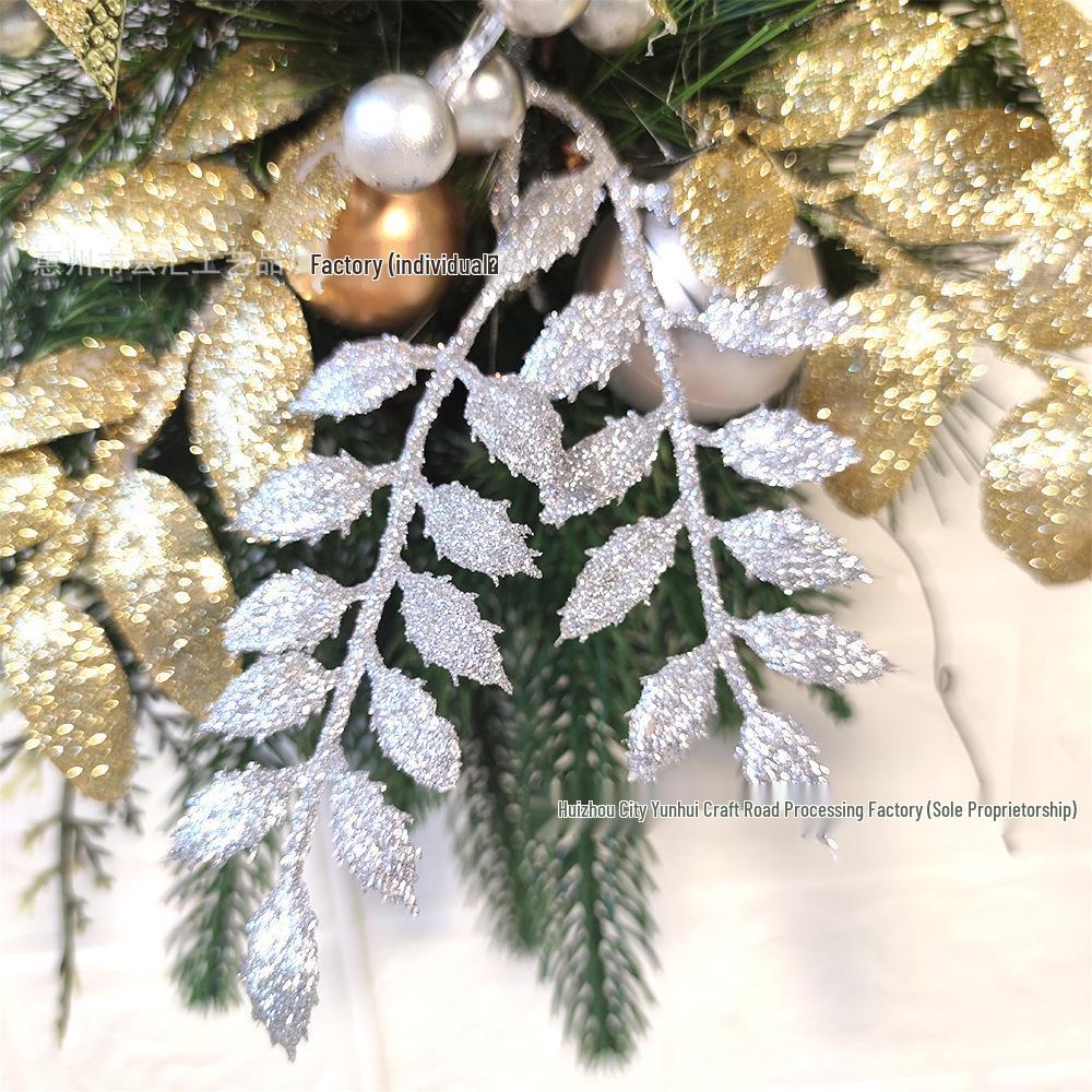Yunhui Christmas Stair and Door Hanging Wreath - Festive Mantle and Staircase Decoration with Simulated Flowers