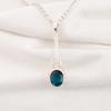 Apatite Handmade Silver Jewelry, 925 Sterling Silver Pendant, Handmade Beautiful Gemstone Jewelry, Apatite Pendant For Her