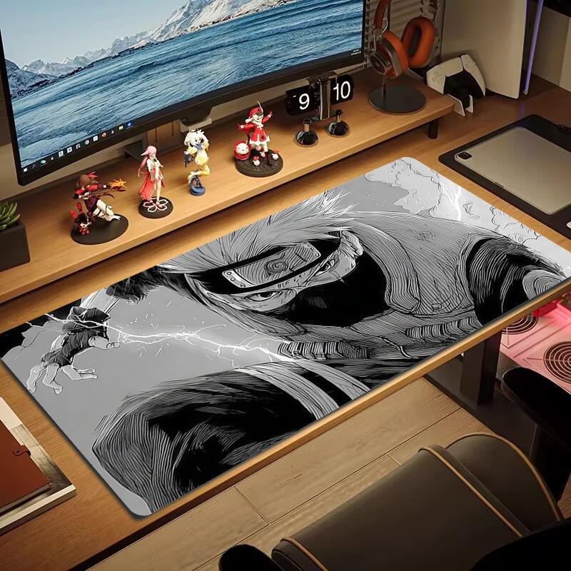 Kakashi Hatake Print  Cushion Non-slip Laptop Tablet Big Mousepad XXL Mat Mini PC Playmat With Lock edge