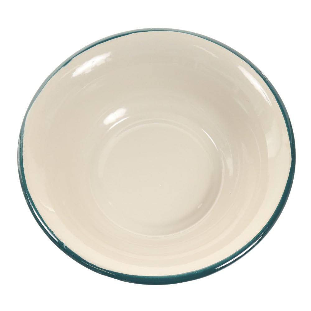 

Dulton Эмалированная глубокая тарелка Эмалированная тарелка K19-0101 Бежевый/Зеленый