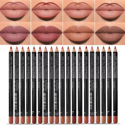 14 Colors Matte Lipstick Pencil Long-lasting Waterproof Lip Pencils High Pigmented Lips Liner Lip Beauty Make Up Tools