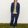 Uniqlo x MARNI Wide Fit Check Tuck Pants (Asia Sizing) Blue Unisex Streetwear 449641-67