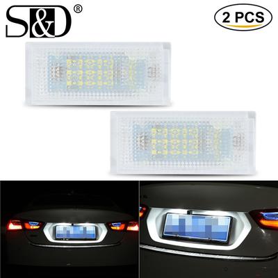 2pcs Auto Canbus LED Numero di Licenza Luce Targa Lampadina Per BMW E46 2D M3 1998-2003 Errore Obc Libero 18SMD Lampada Auto 6500K Xenon Bianco