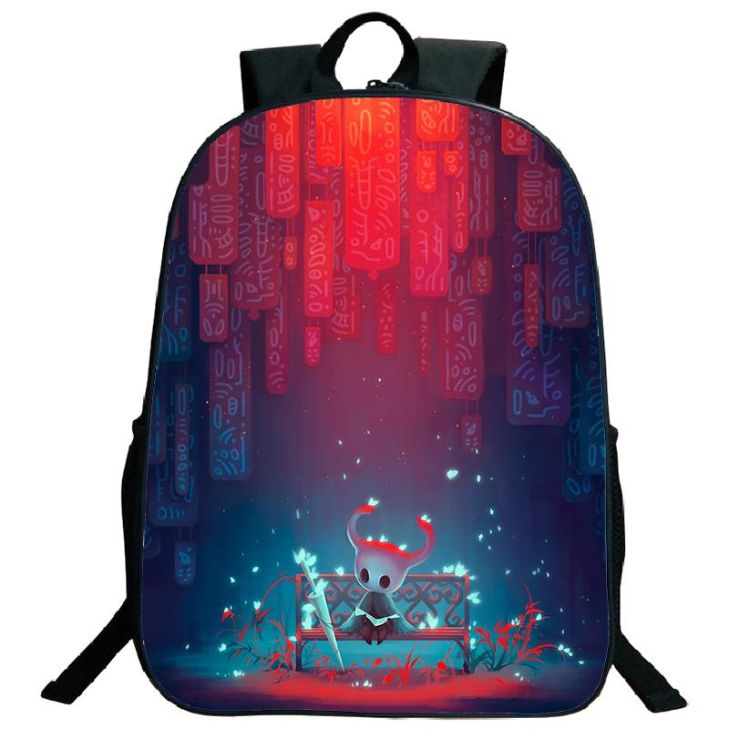 Hollow Knight Backpacks Hot Game Lightweight Laptop Teens School Bags Women Girls Capacity Cartoon Travel Mochilas