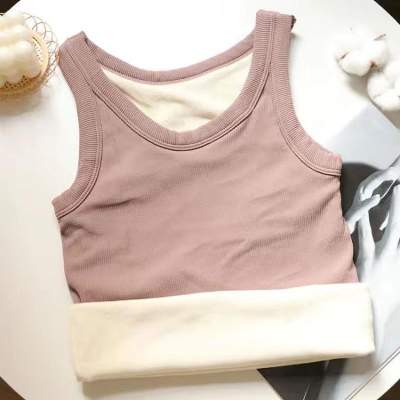 

Зимний флисовый утепленный жилет для девочек, однотонный, облегающий, с бретельками через шею, с функцией сохранения тепла, нижнее белье без рукавов One size