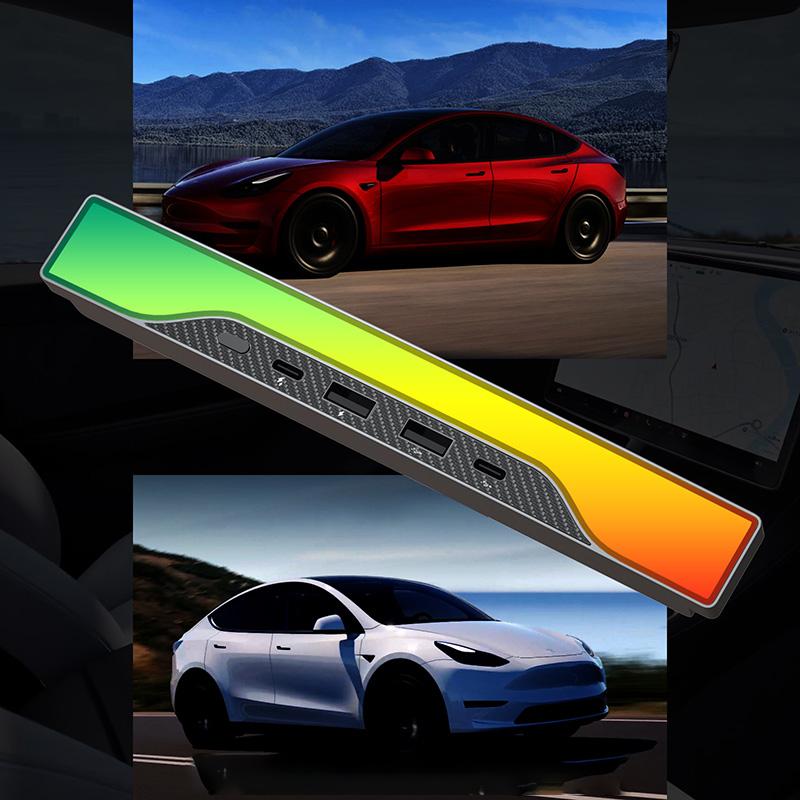 

Для Tesla Model 3 Y USB-концентратор 4-портовый 27 Вт быстрое зарядное устройство умная док-станция адаптер шунтирующий разветвитель удлинитель автомобильные аксессуары