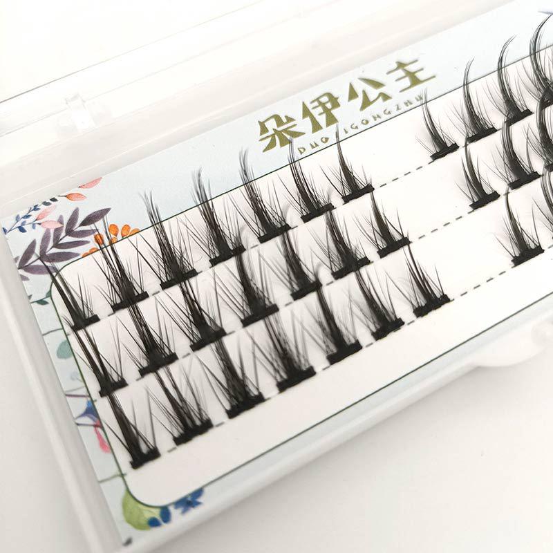 

Сегментированные натуральные накладные ресницы «Маленький дьявол» - Комичные кукольные ресницы Барби для принцессы