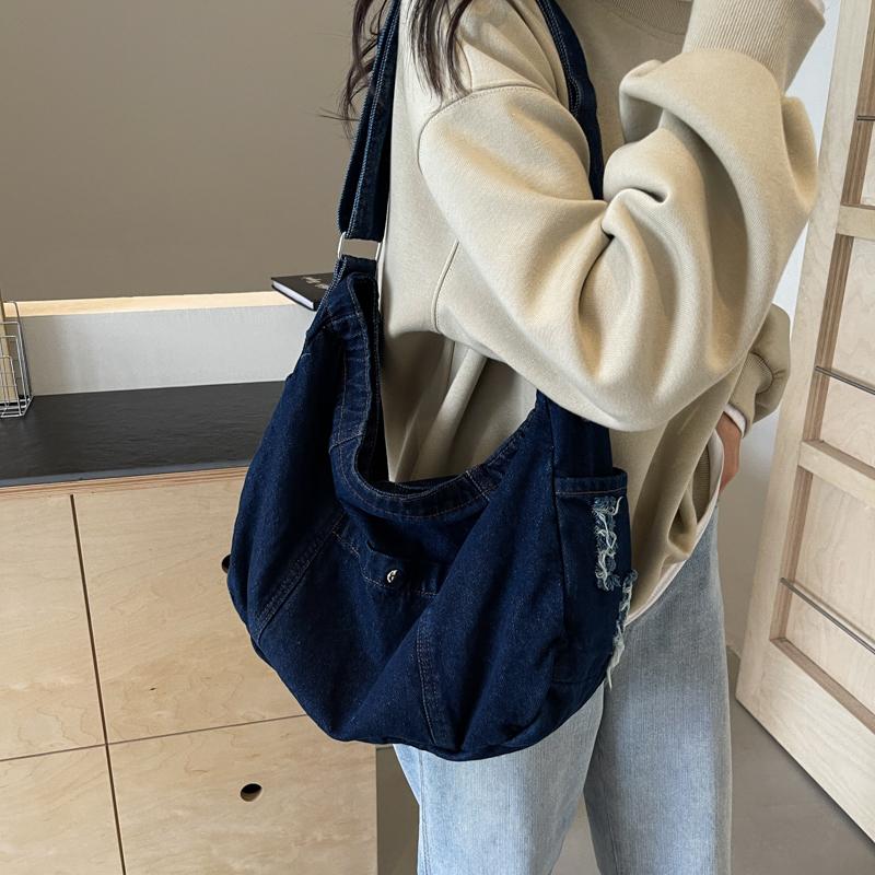 Denim Bag Messenger Bag Women's Crossbody Bag Student Classes Shoulder Bag