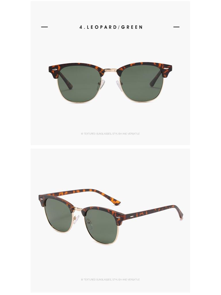 Polarized Metal & Plastic Sunglasses, UV Protection for Men & Women