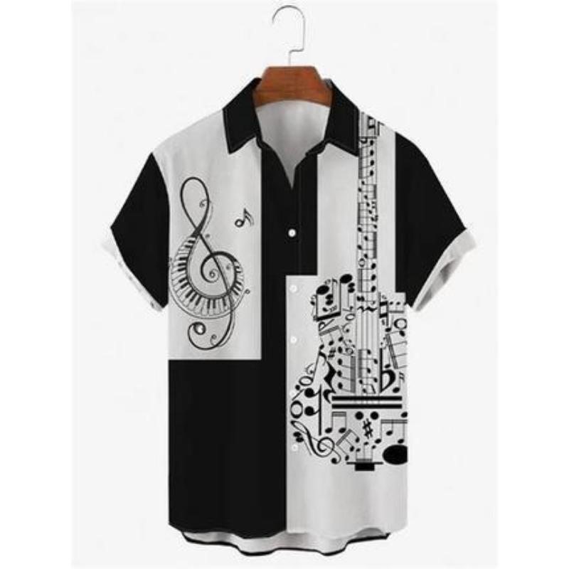 Men S Summer Short Sleeve Shirt 3d Print Striped Color Block Casual