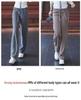 Women's Black Corduroy Wide-Leg Pants with Fleece Lining for Autumn/Winter 2025