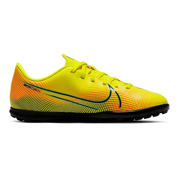 Nike Jr Vapor 13 Assassin 13 Club MDS Slip Resistant Abrasion Resistant Low top Kids' Soccer Shoes Neon Green Orange CJ1179-703