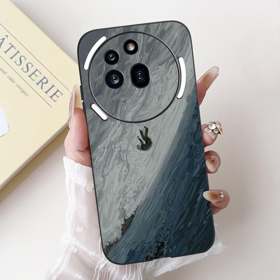 Fashion Design Phone Case For Nothing Phone (3a) Pro Phone3a Black Silicone Soft Cover For NothingPhone 3a 3 a Pro Cases Bumper