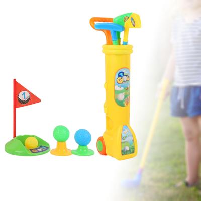 Çocuk Golf Kulübü Seti Oyuncak İç Mekan Oyuncakları Pratik Delikler Taşınabilir İnteraktif Yeni Yürümeye Başlayanlar Parti