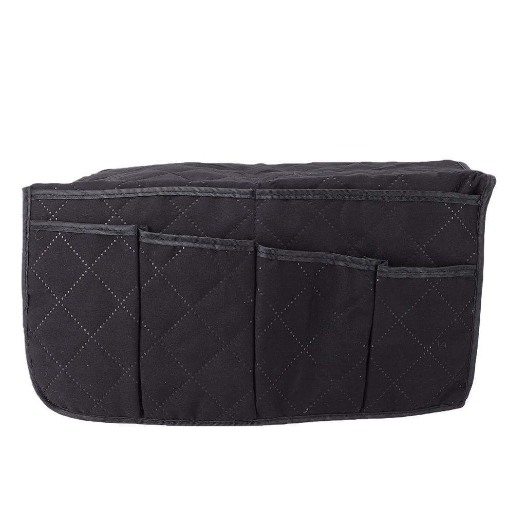 Sofa Arm Organizer 14 Pockets Multifunctional Peach Skin Fabric Couch Armchair Bedside Storage Pocket