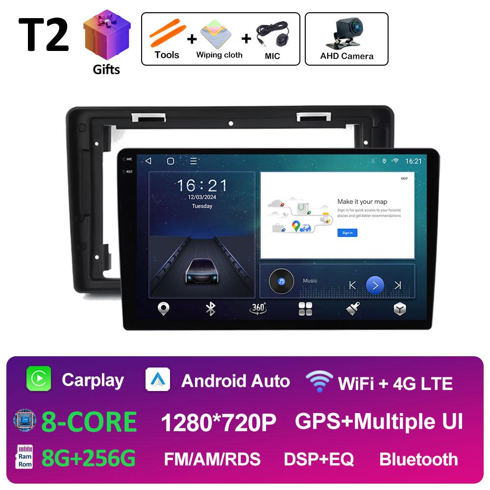 Smart Syetem GPS Navigarion For Citroen C2 C3 2001 2002 2003 2004 - 2010 Android 14 Wireless Carplay Cooling Fan Blurtooth WIFI