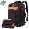 Men's Gray Waterproof Multifunctional Crossbody Backpack with Large Capacity for Business and Travel