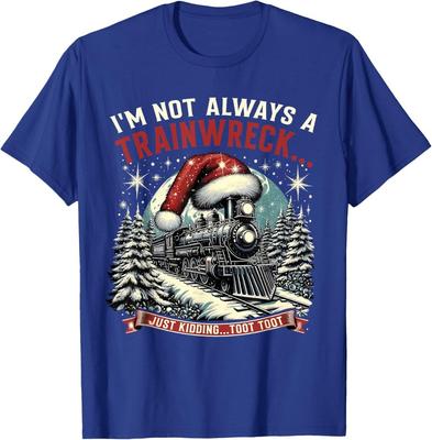 Ich bin nicht immer ein Zugunglück Lustiges Weihnachten TootToot T-Shirt