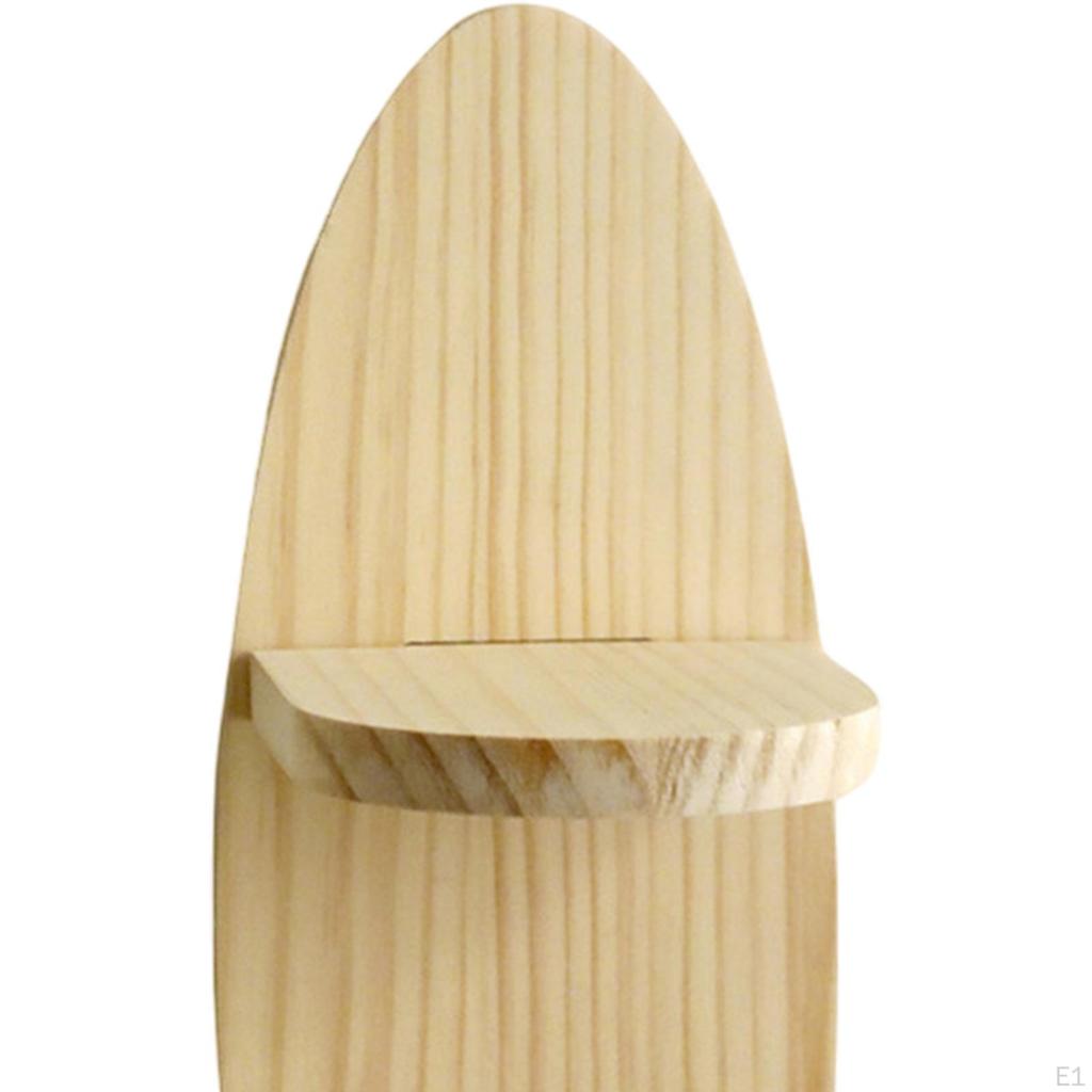 Oval Floated Shelf for Wall, Home Decor Organizer Storage Rack Wall Mount Wood Display Stand