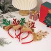 Whimsical Antler Christmas Headband With Cozy Plush Ears For Outfits Festive