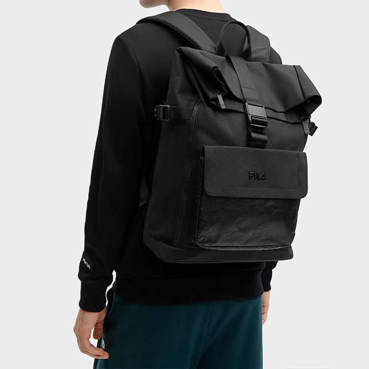 New FILA Fabric Backpack Men's Jet Black F13M418105FBK