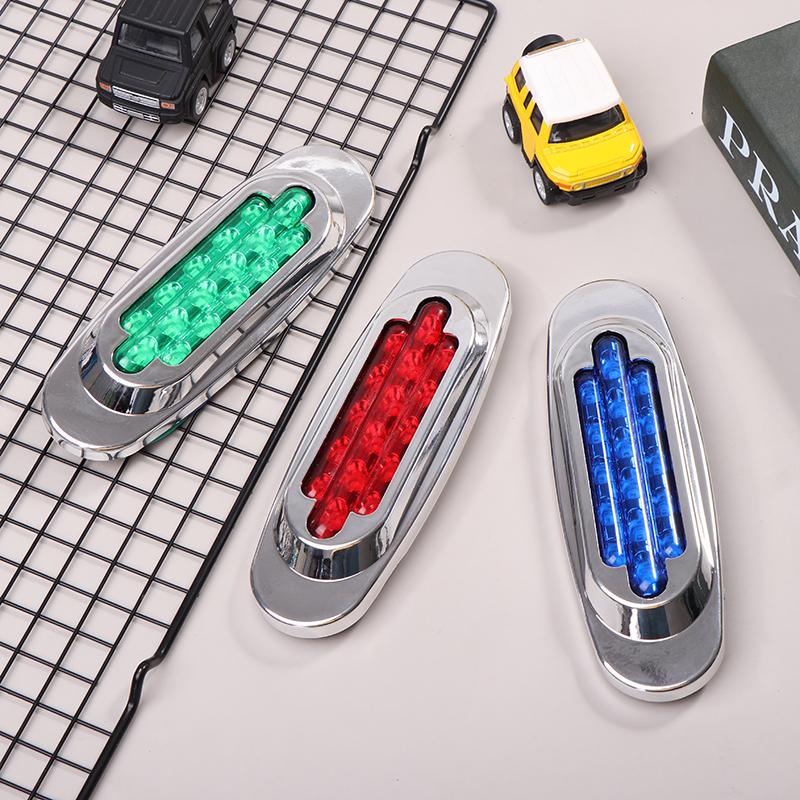 1Pc 16Led 12-24V Led Side Marker Light Position Side Lights Universal For Truck Trailer Yellow / White / Red / Blue / Green