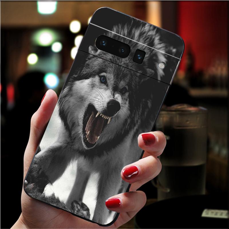 Handyhülle für Google Pixel 7 Pro 7 6A 6 Pro 5A 4A 3A Pixel 4 XL Pixel 5 6 4 3 XL 3A XL 2 XL Classic Cool Wolf Case Funda