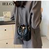 IELGY Diamond Chain Bag Fashionable All-Match High-End Sense One-Shoulder Messenger Bucket