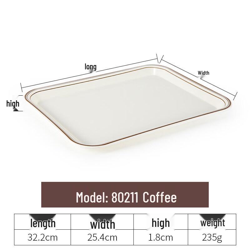 Rectangular Plastic Serving Tray