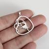 Teamer 5pcs/lot Ballet Charms Stainless Steel Gymnastics Heart Round Pendant for Necklace Keychain Women DIY Jewelry Making Gift