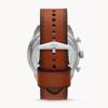 Fossil Bronson Chronograph Green Dial Leather Strap Quartz FS5738 Men's Watch