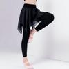 Girls' Modal Dance Skirt Pants - Cropped Jazz & Chinese Dance Yoga Base Layer In Black
