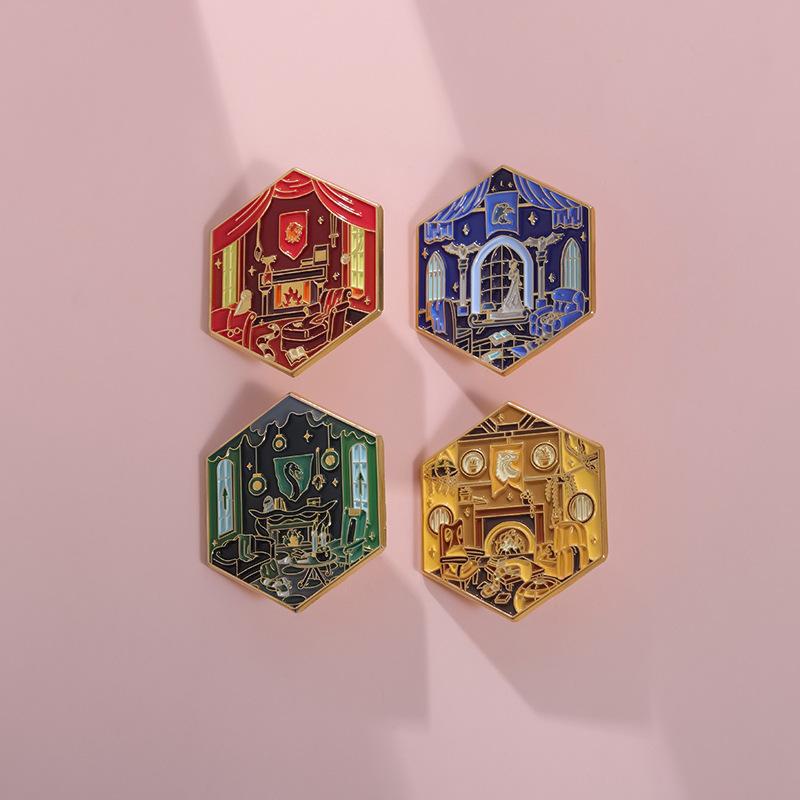 And Unique Fashionable Alloy Brooch With Cartoon Characters For Magic School Style Decor And