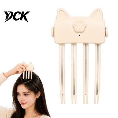 Booster de Volume para Cabelos Finos com Clipe Aquecido para Cabelos Lisos, Pente Elétrico Levanta Raiz Ferramenta Volumizante para Franja com 2 Configurações de Calor, Volume Natural Fofo