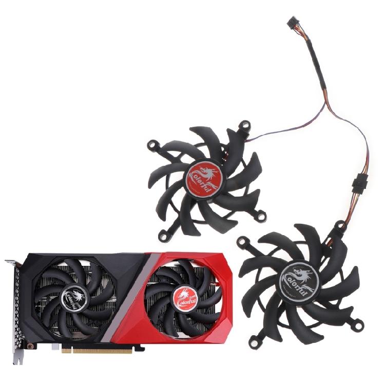 75mm for Colorful GeForce RTX 3060 Ti RTX VGA Fan Graphics Card Cooling 4Pin 12V