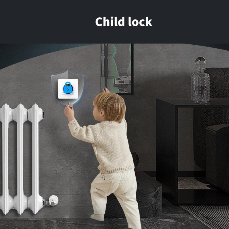 Home Thermostat Knob Bedroom Temperature Management Brass Thermostat Knob Energy Efficient Device for Underfloor Heating