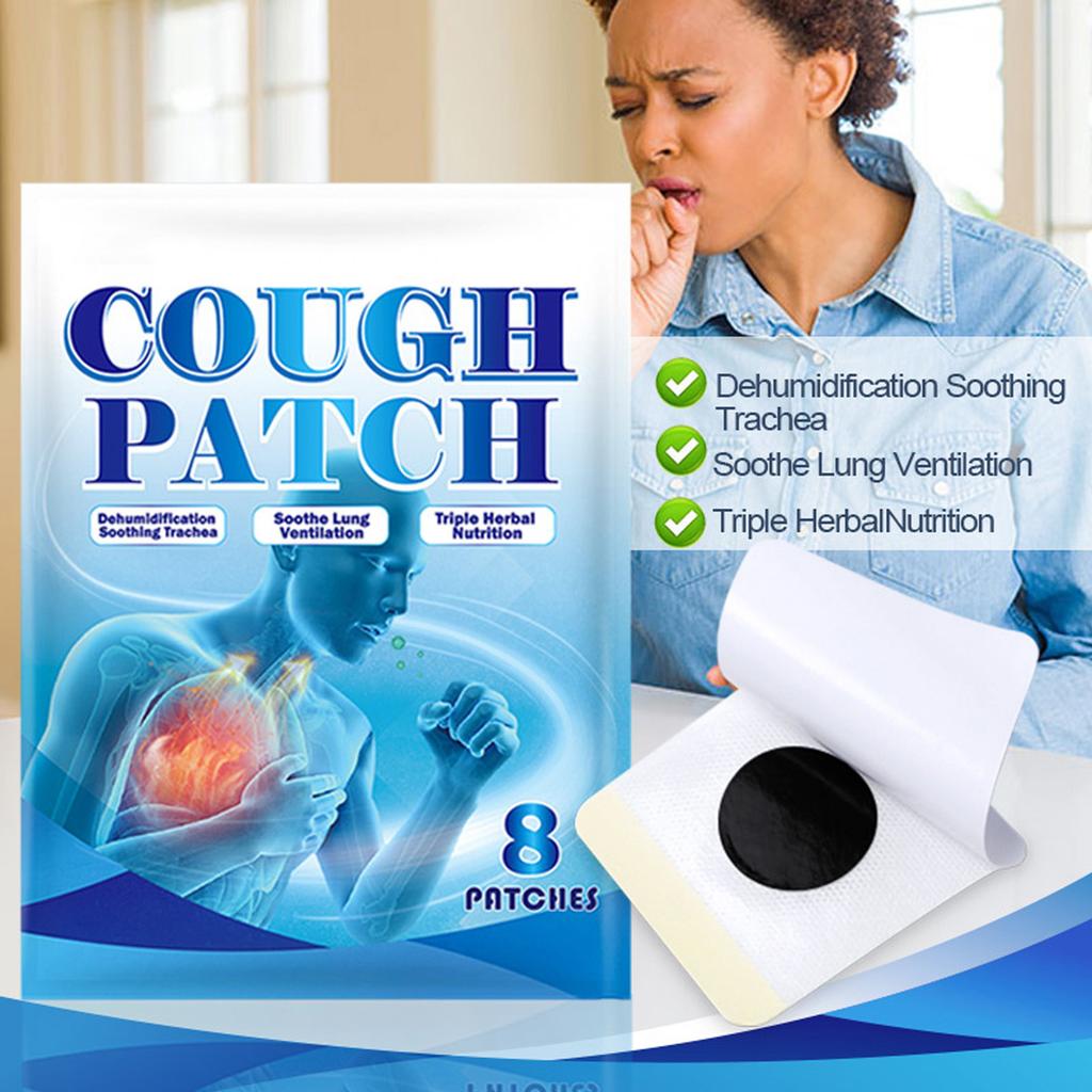 40Pcs Cough Patch Cough Relief Chest Cold Suppressant Sticker Acupoint Physiotherapy Pad