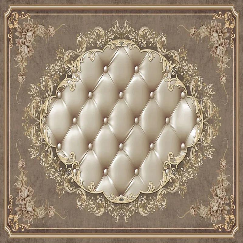 Europäischer Stil Retro Tapete Schöne Blume Weiche Rolle Fotowand Wandmalereien Wohnzimmer TV Sofa Schlafzimmer Luxus Fresko