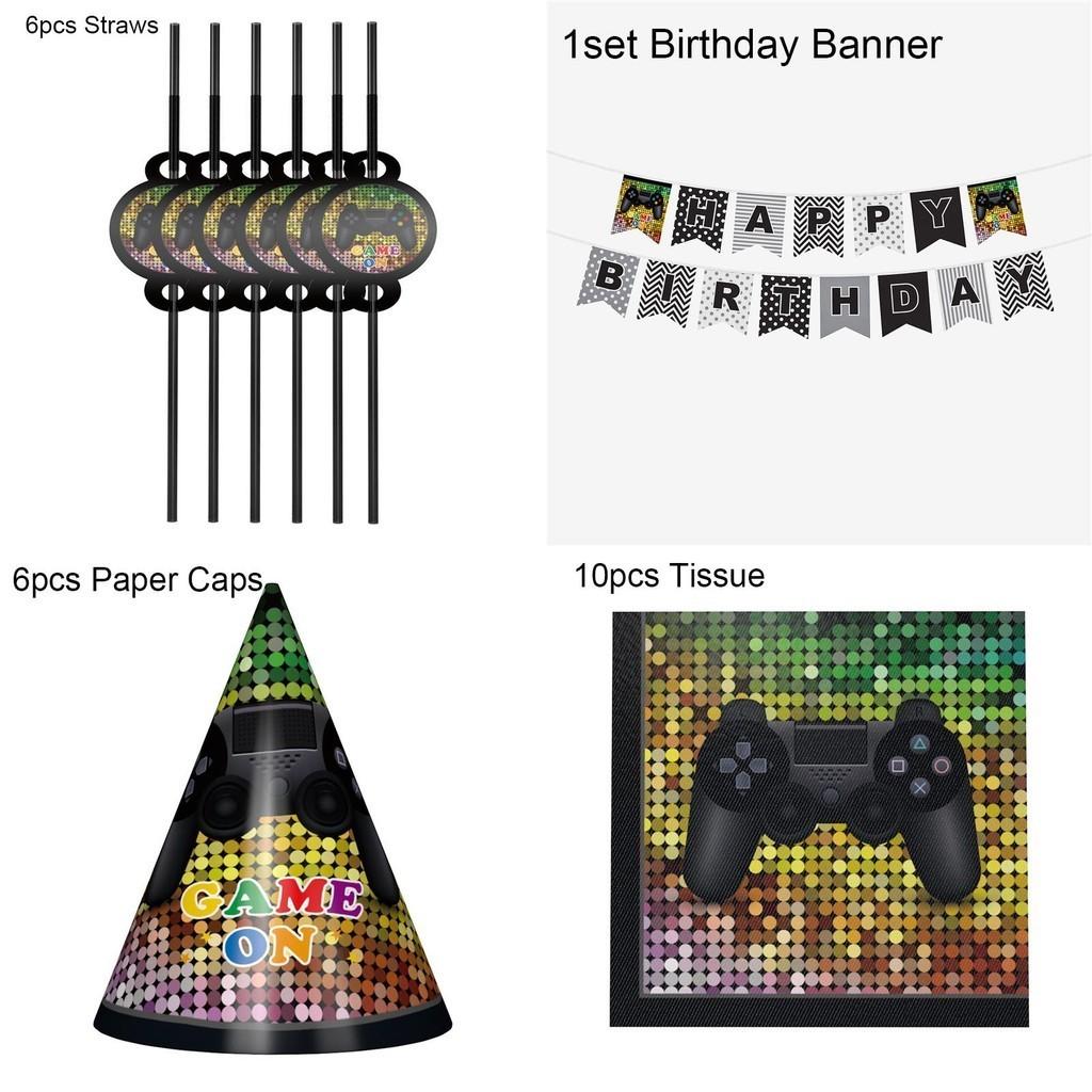 Ultimate Game Theme Birthday Party Supplies Set For An Unforgettable Celebration