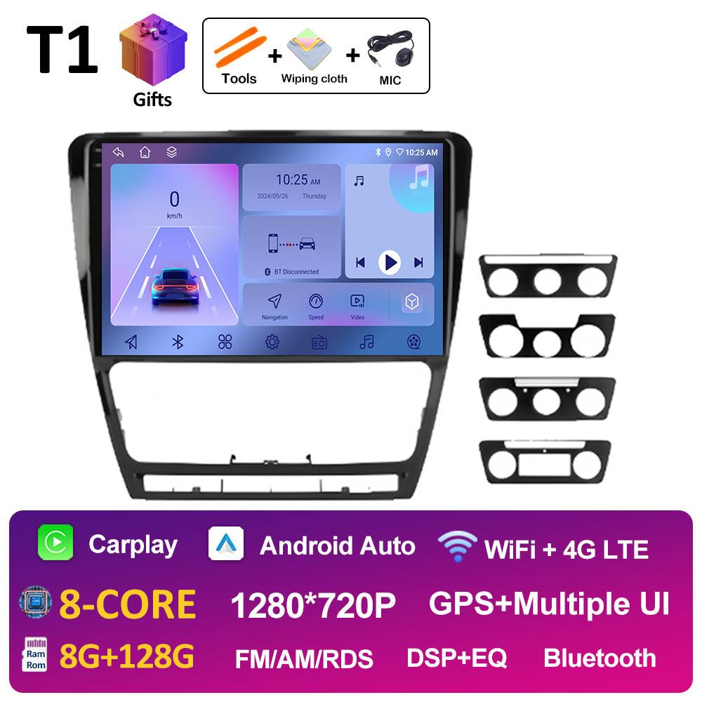 Intelligent System For Volkswagen Skoda Octavia 2 A5 2007 2008 2009 2010 2011 - 2014 Car Radio Player Android Auto Accessoires