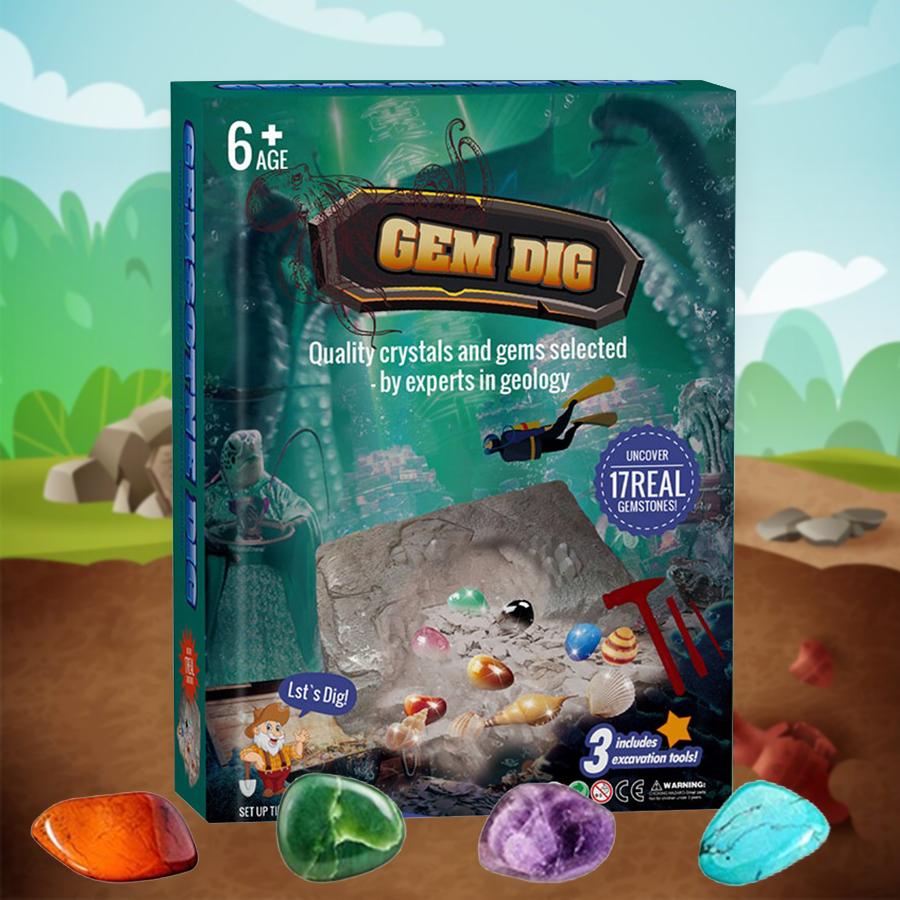 [PACZA][1] Archaeology Set for Children Crystal Mine Z777