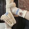 Baby Fleece Is Coming~ Jiefiti Thickened Thermal Socks Plaid Bow Cartoon Bear Stacking Socks