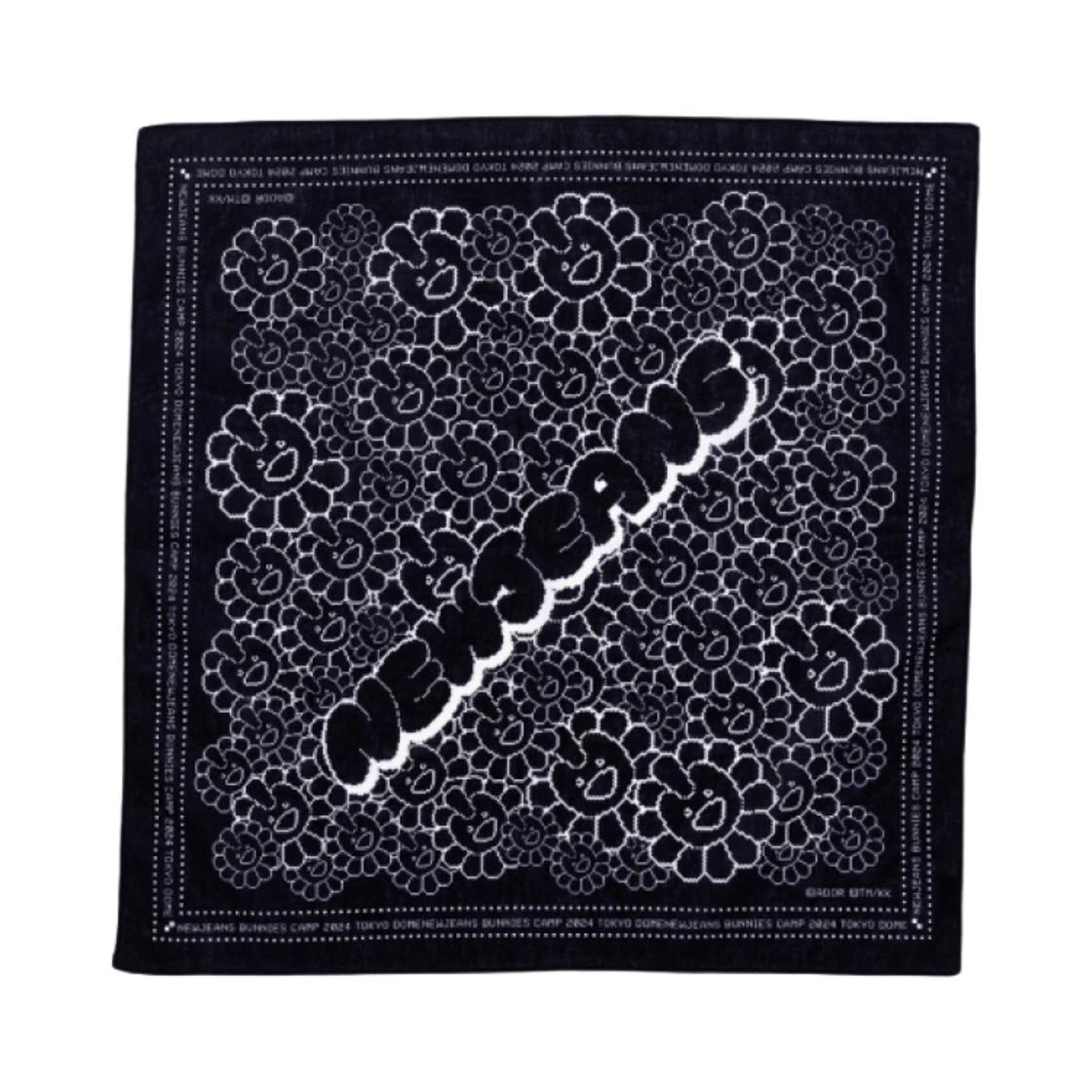 Newjeans x Murakami Bunnies Camp 2024 Tokyo Dome Bandana Black ONE SIZE