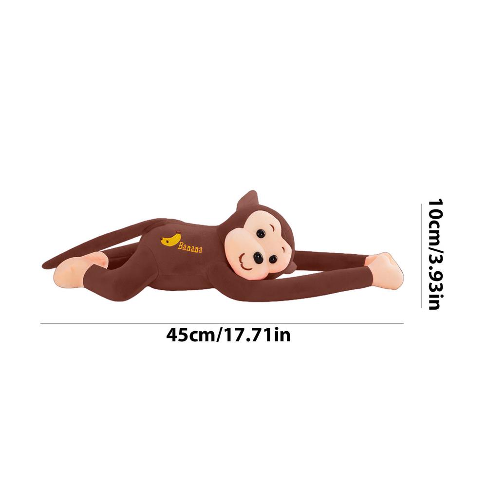 Long Arm Ape Monkey Plush Toys Cartoon Chimpanzee Stuffed Doll Birthday Cartoon Gift for Kids Girls Boys Size 45cm