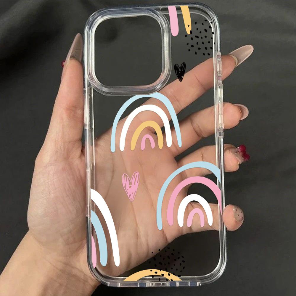 Acrylic Phone Case for iPhone 11 12 13 14 Pro 12 14 16 Pro Max for Samsung A16 A36 A56 S24 FE High-quality Painted Anti-fall Mobile Phone Case