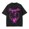 Vintage Style Pop Singer Slayyyter Washed T Shirt Streetwear Hip Hop Novelty T-Shirt Tee Shirt Men Women Cotton Harajuku Summer