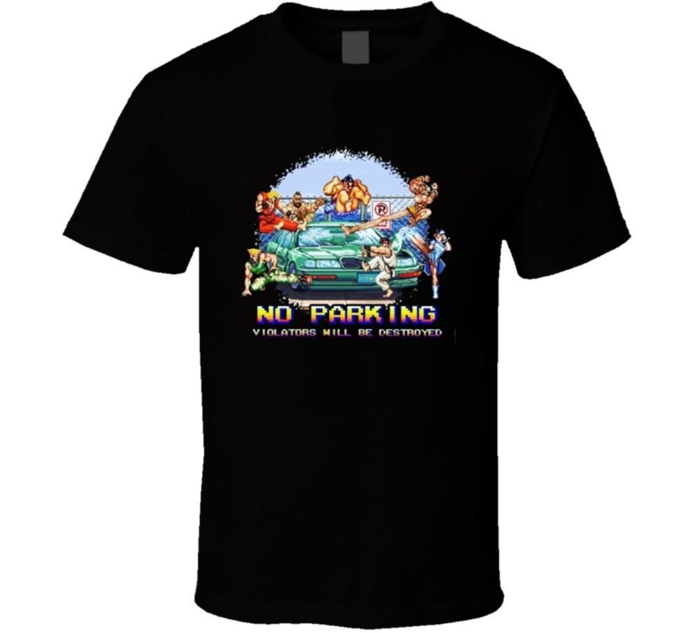 Street Fighter Ryu Ken Parking Car Bonus Level Funny T Shirt Unisex T-Shirt XXXL