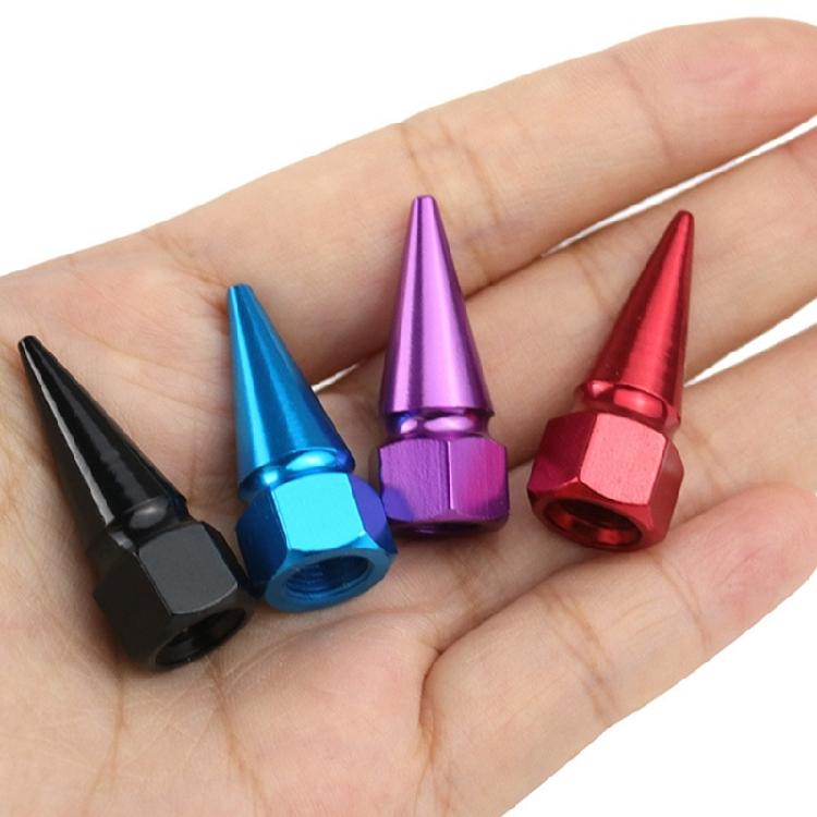 Aluminum Spiked Shape Tire Valves Caps for Car Owners Ensures Longevity of Tires and Valves Enhances Vehicle Appearance